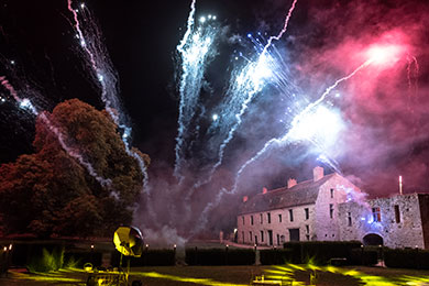 prestataire feu d'artifices au château