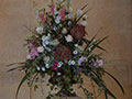 flower arrangement in the hall