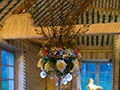 salle décorée pour le repas de mariage