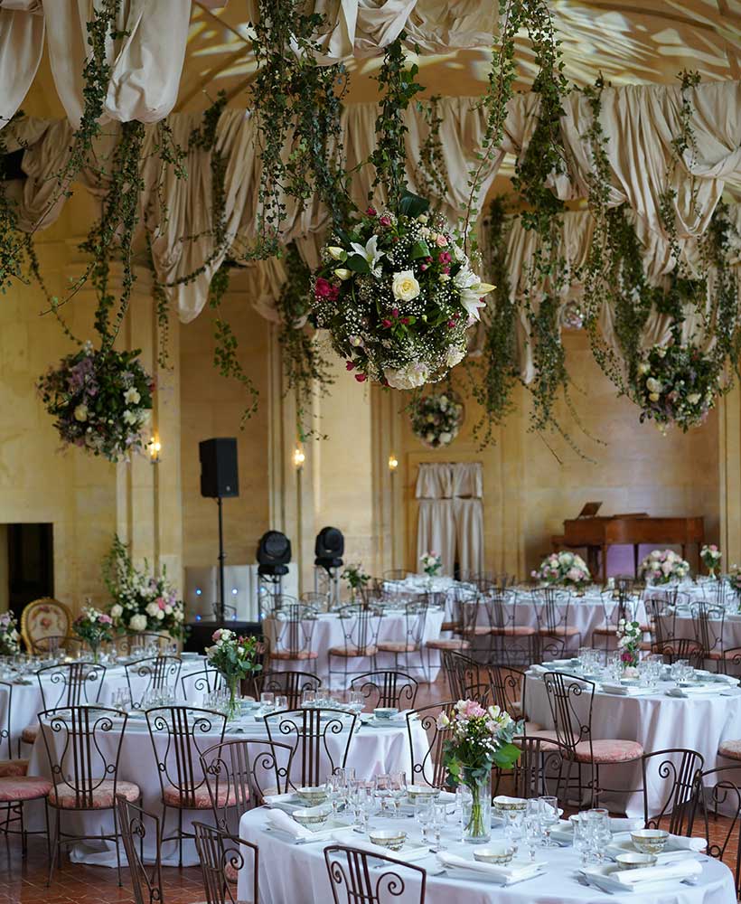 floral decoration of the room