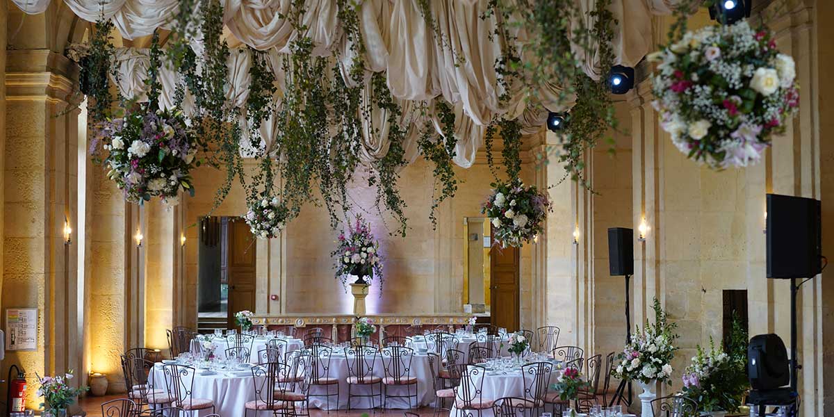 décoration mariage fleurs au Cyclamen