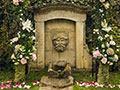 Bacchus in the chateau rose garden