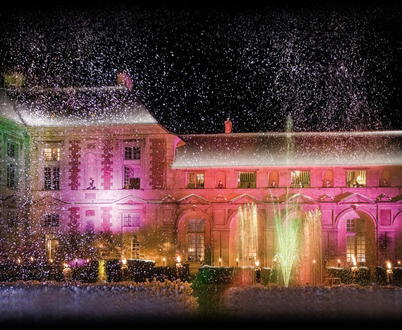 il neige sur votre mariage au château cet hiver