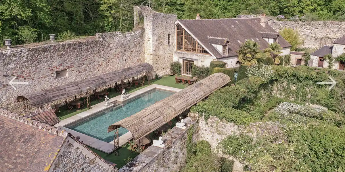 the pool between ramparts and forest