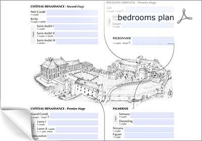 chateau bedrooms map