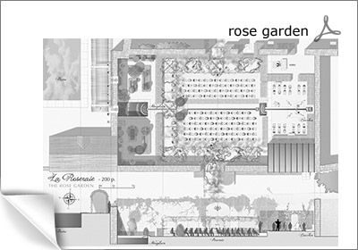 rose garden for wedding ceremony