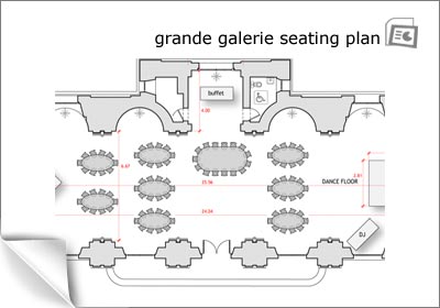 grande galerie seating plan
