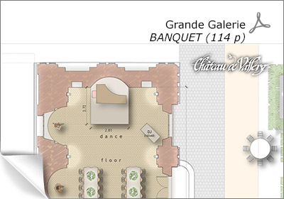 furniture plan for dessert banquet