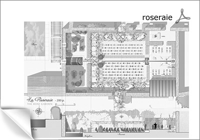 cérémonie dans la Roseraie