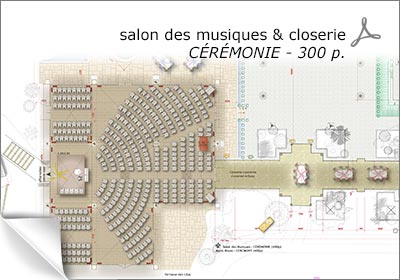 cérémonie religieuse dans la salle