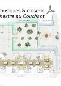 plan de table dans la Closerie du château