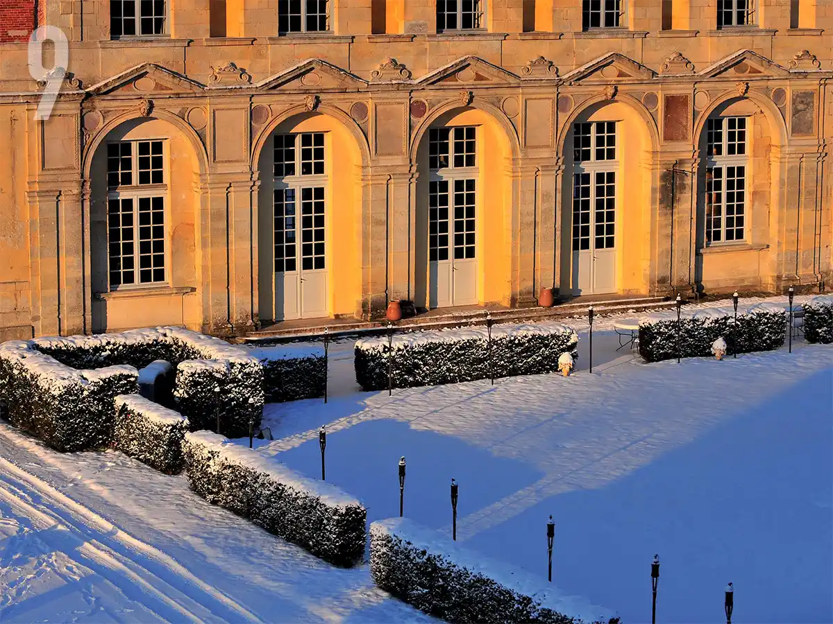 choisir un château et l'hiver pour mariage