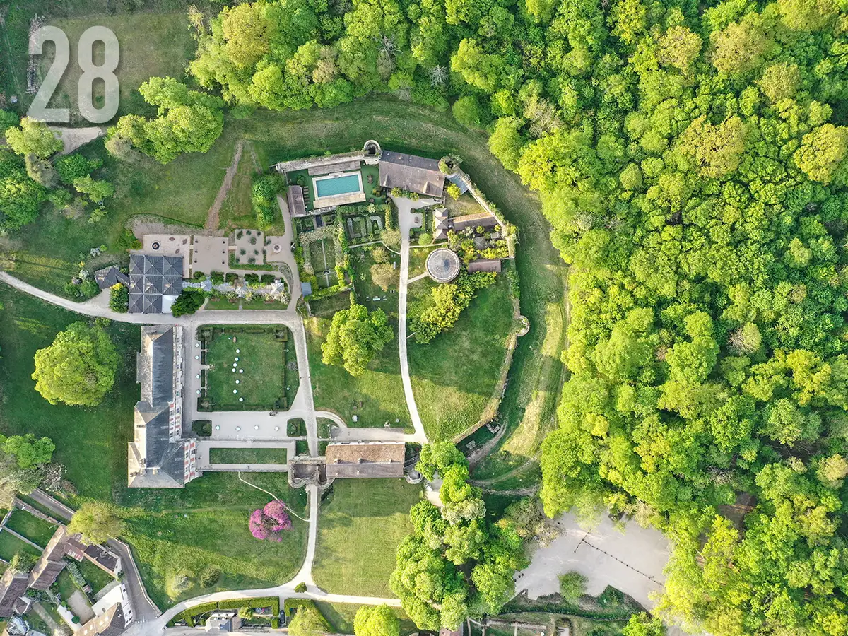 la forêt du château retrouve ses feuilles